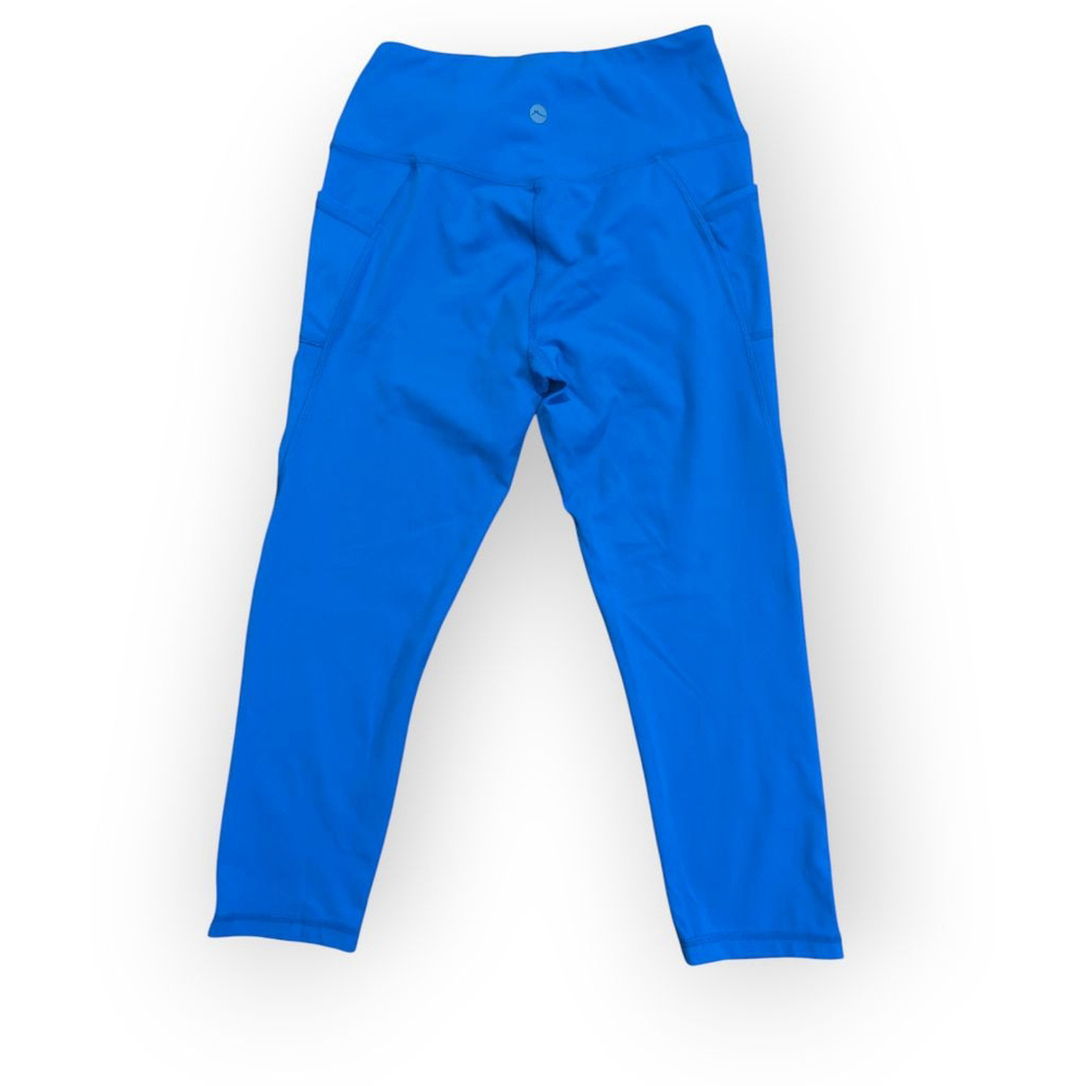 X by Gottex Blue Crop Leggings Medium - Picture 2 of 9